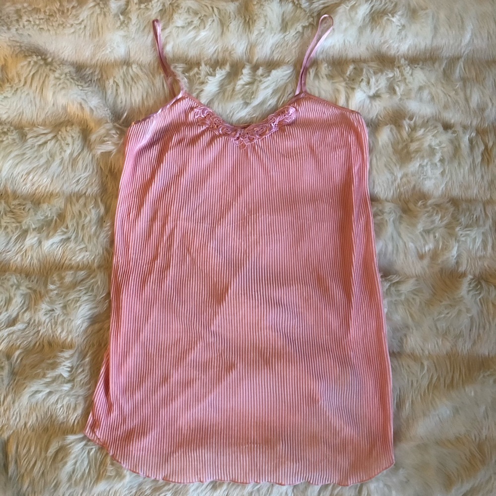 Violets & Roses Light Pink Crinkle Nightgown
